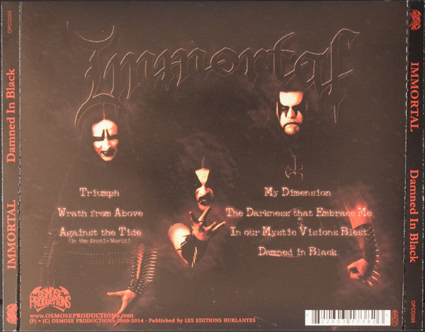 Immortal : Damned In Black (CD, Album, RE)