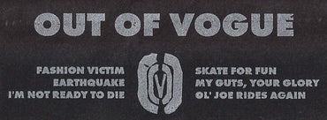 Out Of Vogue : Demo 2002 (Cass)