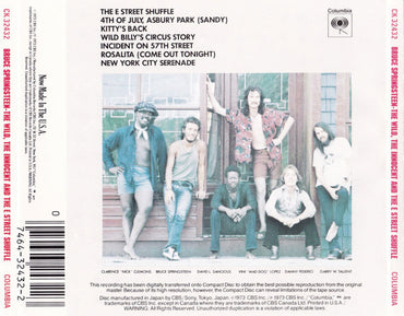 Bruce Springsteen : The Wild, The Innocent & The E Street Shuffle (CD, Album, RE, RP, Pit)