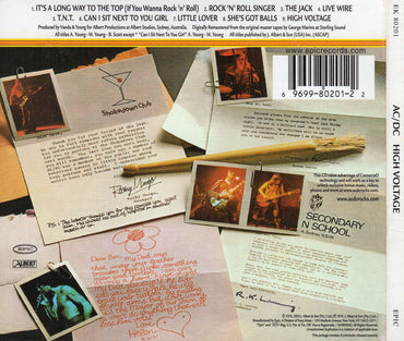 AC/DC : High Voltage (CD, Album, Enh, RE, RM, Dig)