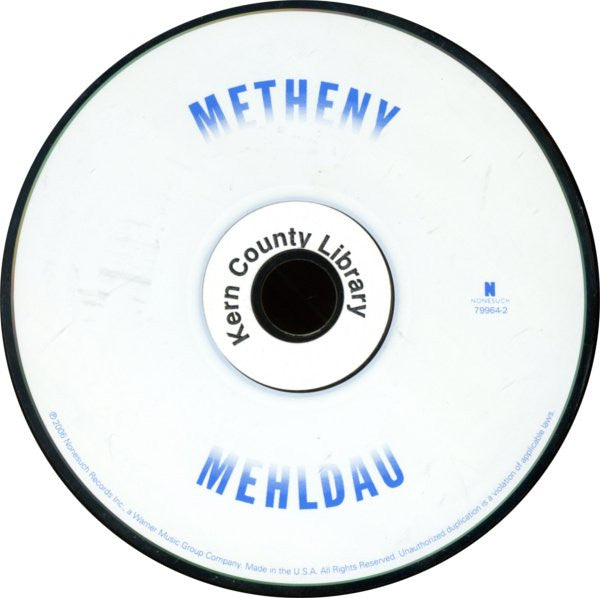 Metheny*, Mehldau* : Metheny Mehldau (CD, Album)