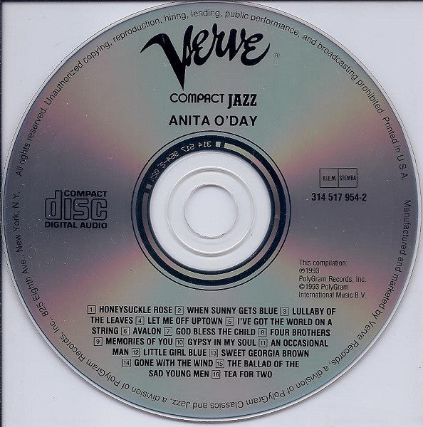Anita O'Day : Anita O'Day (CD, Comp)