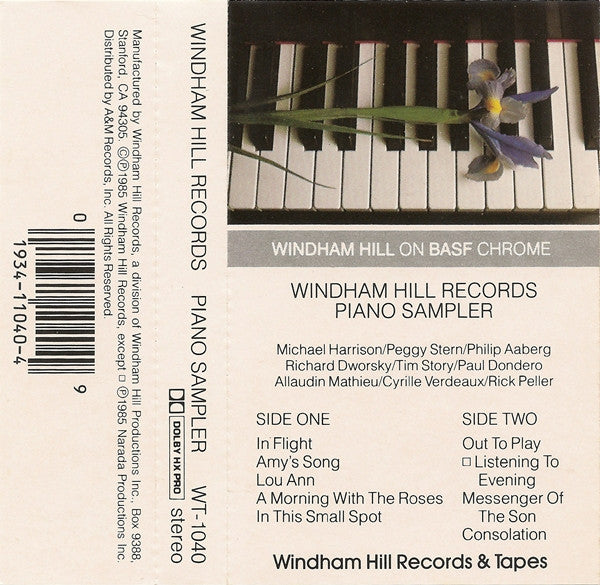 Various : Windham Hill Records Piano Sampler (Cass, Smplr, Dol)