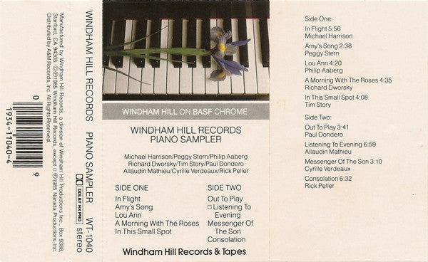 Various : Windham Hill Records Piano Sampler (Cass, Smplr, Dol)