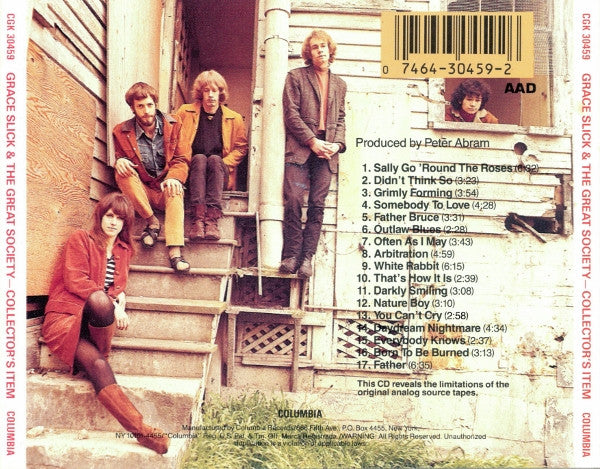 Grace Slick & The Great Society : Collector's Item From The San Francisco Scene (CD, Comp, RE)