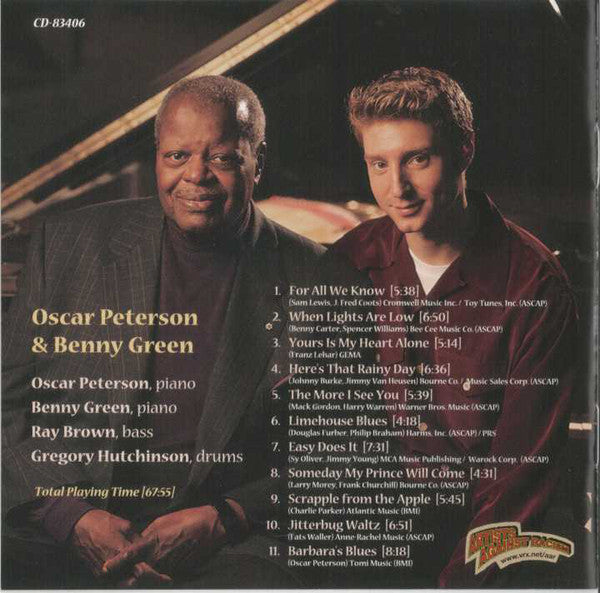 Oscar Peterson And Benny Green : Oscar & Benny  (CD, Album)