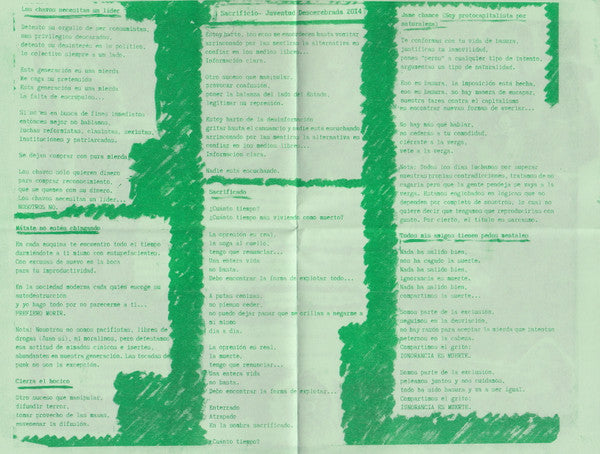 Sacrificio (2) : Juventud Descerebrada (7", EP)