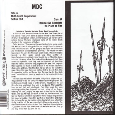 MDC (2) : Multi-Death Corporations (7", RE, Gre)
