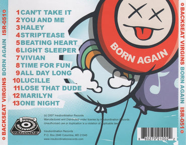 Backseat Virgins : Born Again (CD, Album)