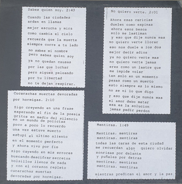 Suicidas / Trance (10) : Suicidas / Trance (7", EP, W/Lbl)