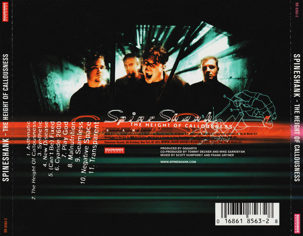 Spineshank : The Height Of Callousness (CD, Album)