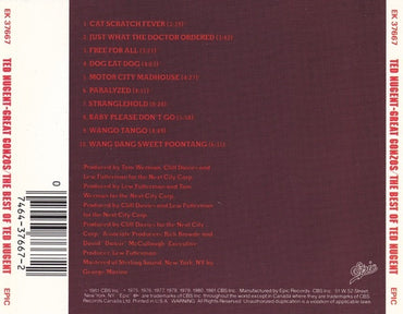 Ted Nugent : Great Gonzos! - The Best Of Ted Nugent (CD, Comp)