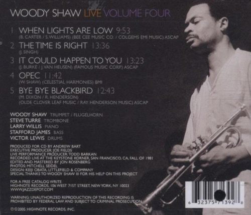 Woody Shaw : Live Volume Four (CD, Album)