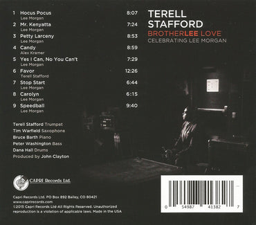 Terell Stafford : BrotherLee Love - Celebrating Lee Morgan (CD, Album)