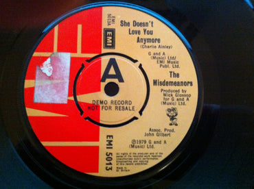 The Misdemeanors : She Doesn't Love You Anymore (7", Single, Promo)