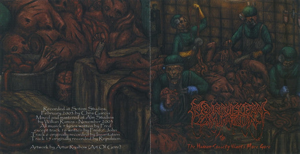 Neuro-Visceral Exhumation : The Human Society Wants More Gore (CD, Album, RE)