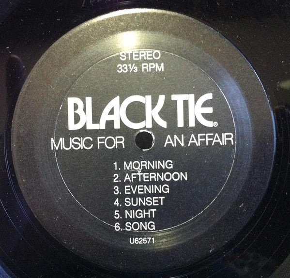 Black Tie (4) : Music For An Affair (LP, Album)