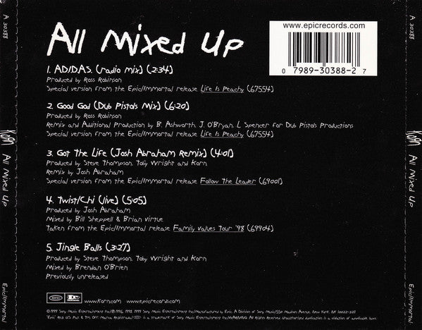 Korn : All Mixed Up (CD, EP)