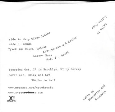 Tyvek : Mary Ellen Claims (7", RP)
