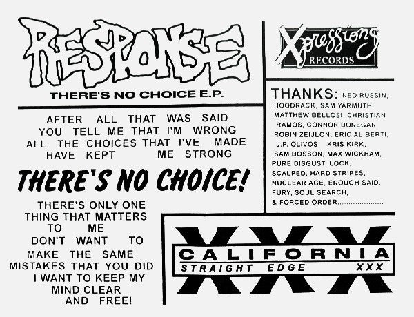 Response (5) : There's No Choice E.P. (7", EP)