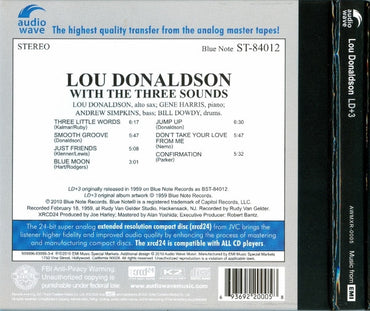 Lou Donaldson with The Three Sounds : LD+3 (XRCD, Album, RE)