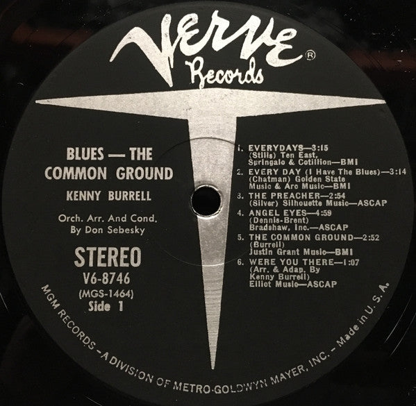 Kenny Burrell : Blues - The Common Ground (LP, Album)