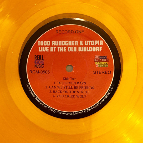 Todd Rundgren & Utopia (5) : Live At The Old Waldorf (2xLP, Album, Ltd, RE, Gol)
