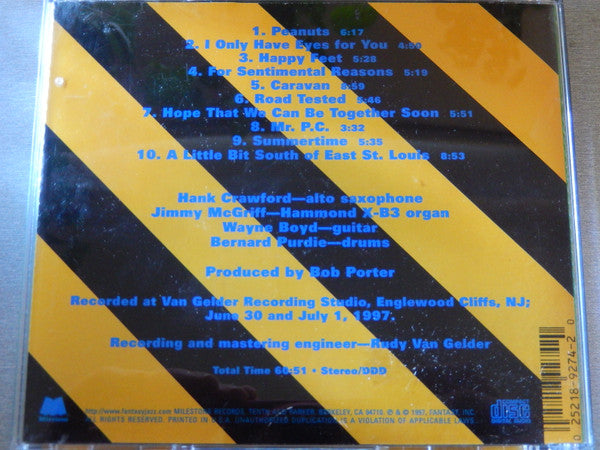 Hank Crawford / Jimmy McGriff : Road Tested (CD, Album)