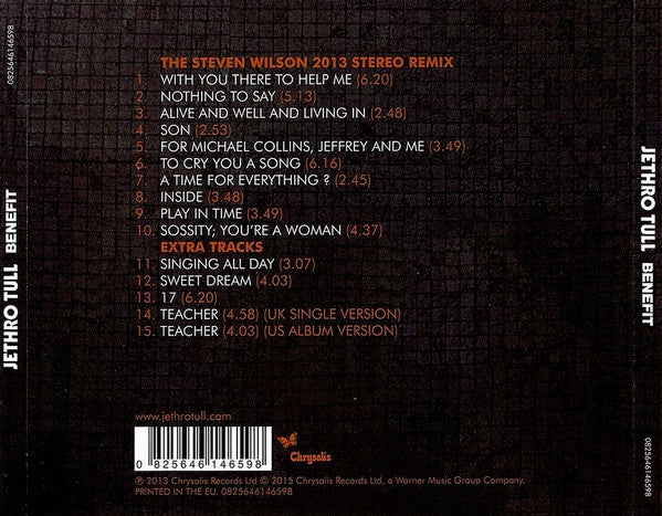 Jethro Tull : Benefit (The Steven Wilson 2013 Stereo Remix) (CD, Album, RE, Rem)
