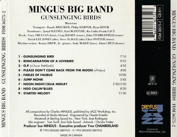 Mingus Big Band : Gunslinging Birds (CD, Album)