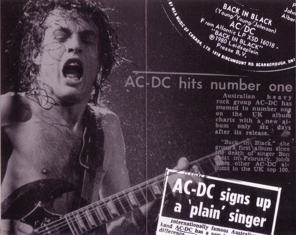 Back In Black by AC/DC - Songfacts