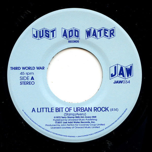 Third World War : A Little Bit Of Urban Rock / Working Class Man (7", Single, RE)