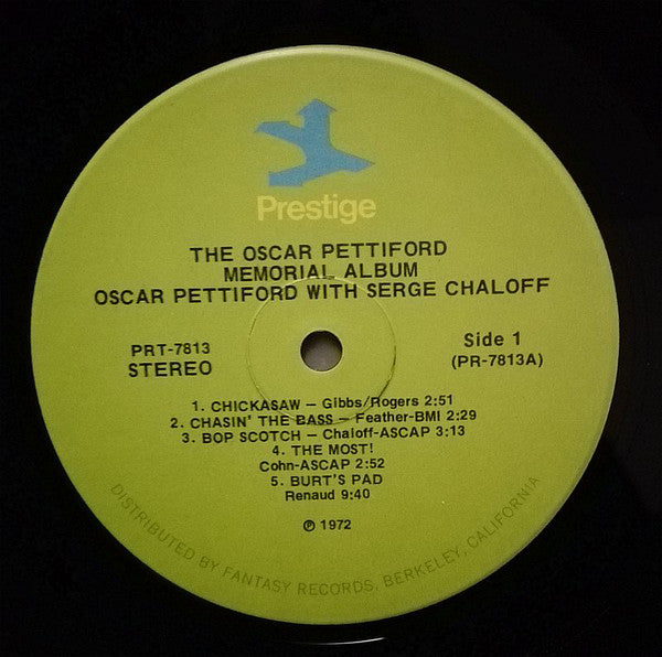 Oscar Pettiford : The Oscar Pettiford Memorial Album (LP, Comp, RE, RM)