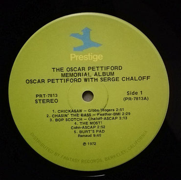 Oscar Pettiford : The Oscar Pettiford Memorial Album (LP, Comp, RE, RM)