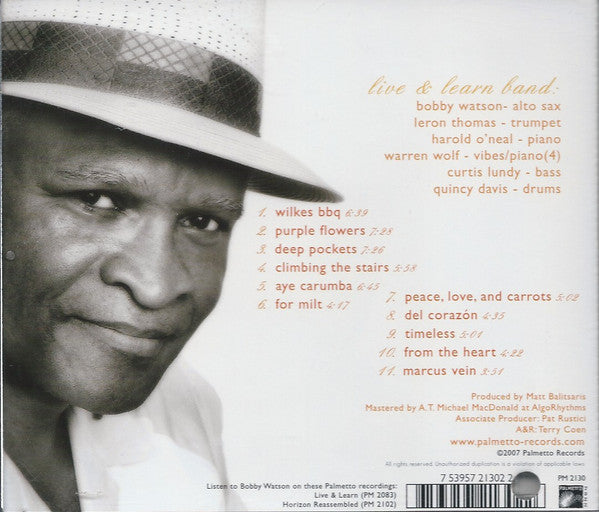 Bobby Watson (2) : From The Heart (CD, Album)