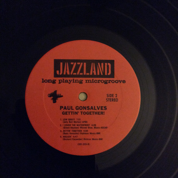 Paul Gonsalves : Gettin' Together (LP, Album, RE)