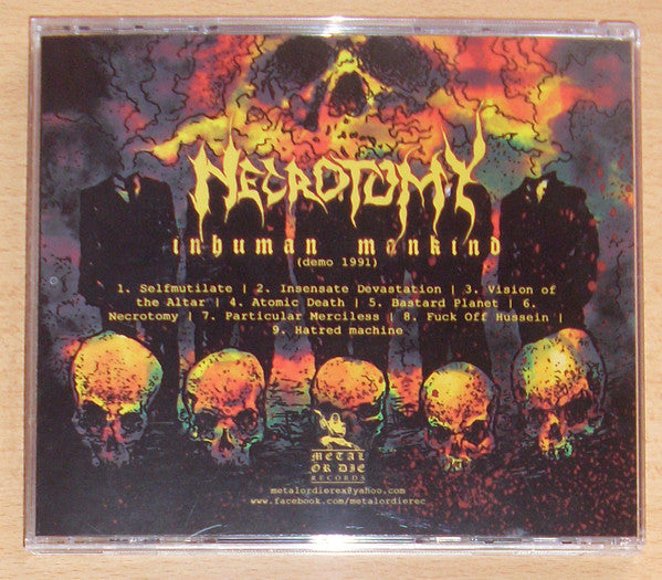 Necrotomy (10) : Inhuman Mankind (CD, Album, RE)