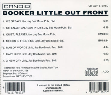 Booker Little : Out Front (CD, Album, RE)