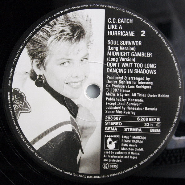 C.C. Catch : Like A Hurricane (LP, Album)