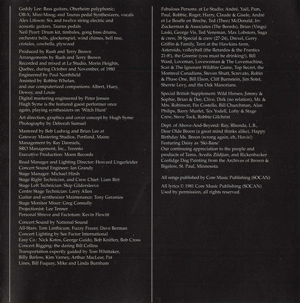 Rush : Moving Pictures (CD, Album, RM, RP, PMD)