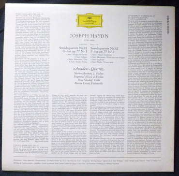 Joseph Haydn / Amadeus-Quartett : Streichquartette G-Dur Op. 77,1 • F-Dur Op. 77,2 (LP)