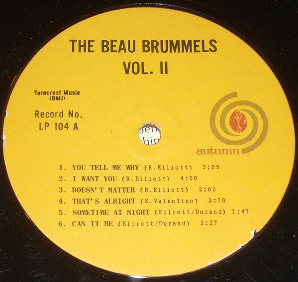 The Beau Brummels : Volume 2 (LP, Album, Mono)