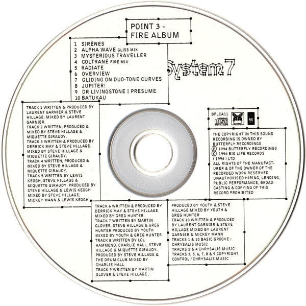 System 7 : Point 3 - Fire Album (CD, Album)
