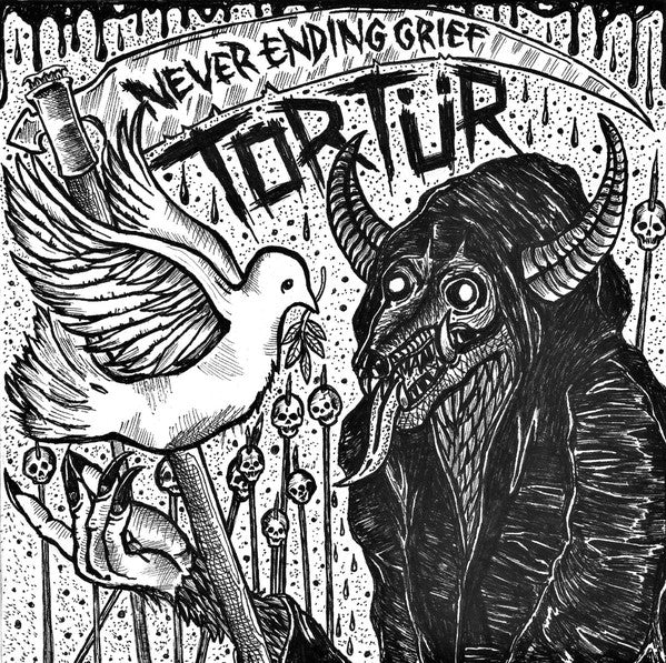 Tortür : Never Ending Grief (12", Album, Ltd, Whi)