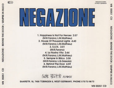Negazione : Behind The Door (CD, EP)
