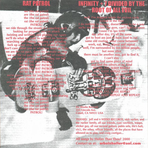 Holier Than Thou? : Holier Than Thou? (7")