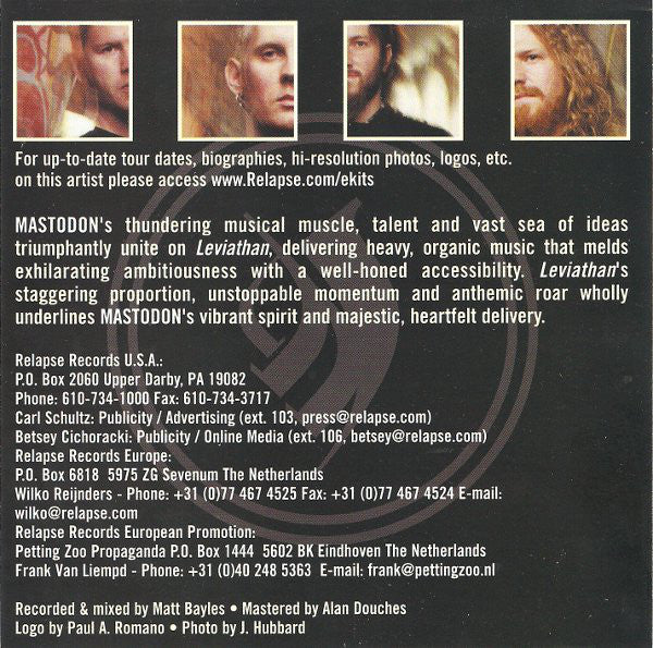Mastodon : Leviathan Sampler (CDr, Promo, Smplr)