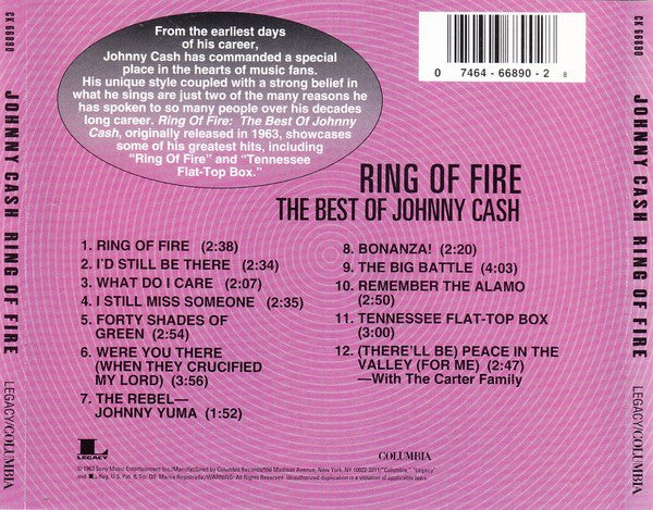 Johnny Cash : Ring Of Fire (The Best Of Johnny Cash) (CD, Comp, RE)