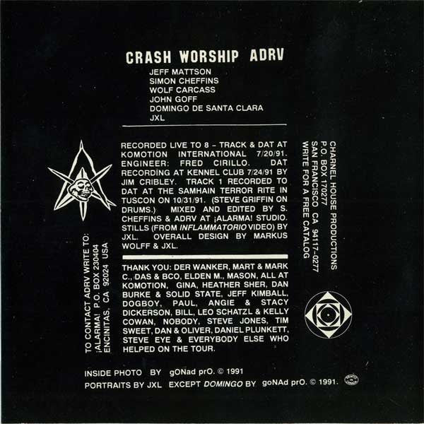 Crash Worship ADRV* : ¡Espontáneo! (CD, Album)