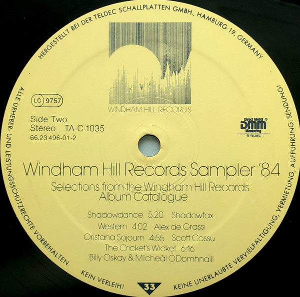 Various : Windham Hill Records Sampler '84 (LP, Smplr)